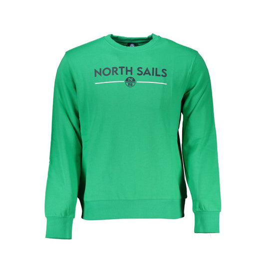 North Sails Grüner Baumwollpullover für Herren
