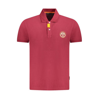 Napapijri Herren-Poloshirt aus roter Baumwolle