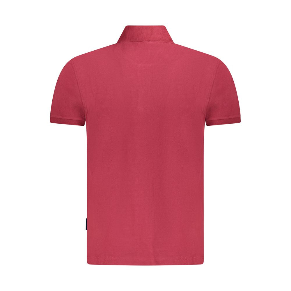 Napapijri Herren-Poloshirt aus roter Baumwolle
