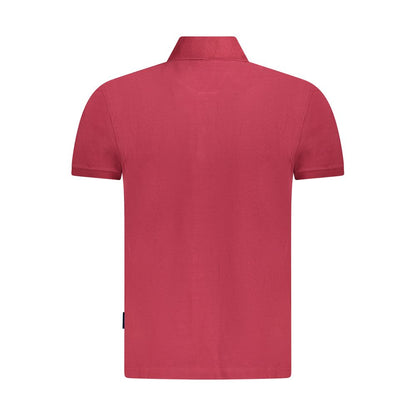 Napapijri Herren-Poloshirt aus roter Baumwolle
