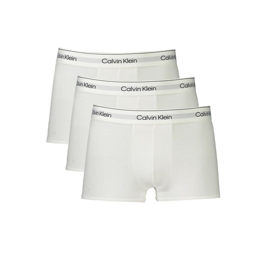 Calvin Klein – Weiße Boxershorts aus Baumwolle für Herren