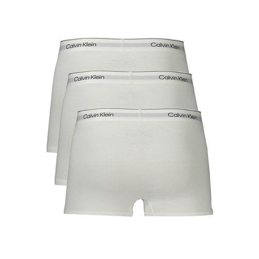 Calvin Klein – Weiße Boxershorts aus Baumwolle für Herren