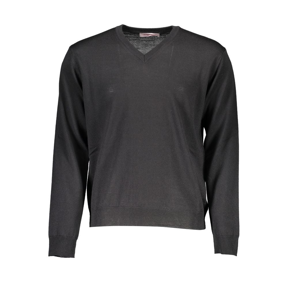 Romeo Gigli Black Wool Men Sweater