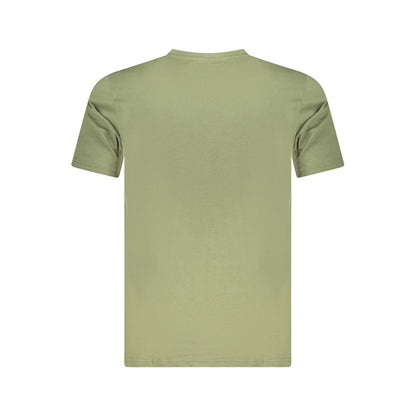 Cavalli Class Green Cotton Men T-Shirt