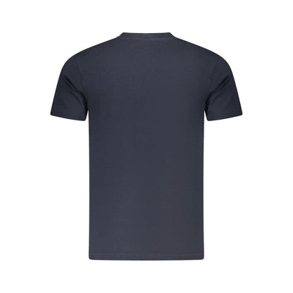 Cavalli Class Herren-T-Shirt aus blauer Baumwolle