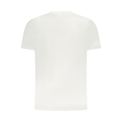 Cavalli Class Weißes Herren-T-Shirt aus Baumwolle