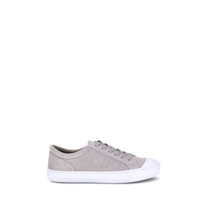 Fendi Beige Gummisneaker mit niedrigem Schaft