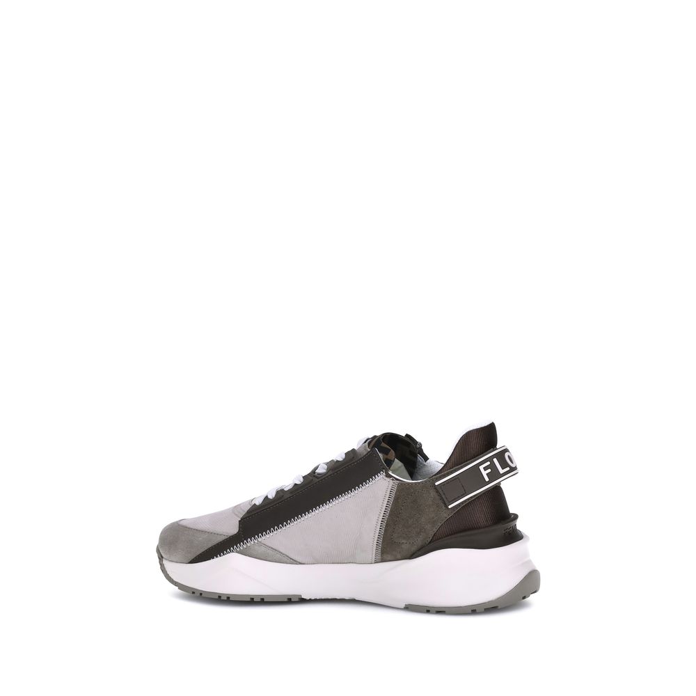 Fendi Beige Kalbsleder Bos Taurus Sneaker mit niedrigem Schaft