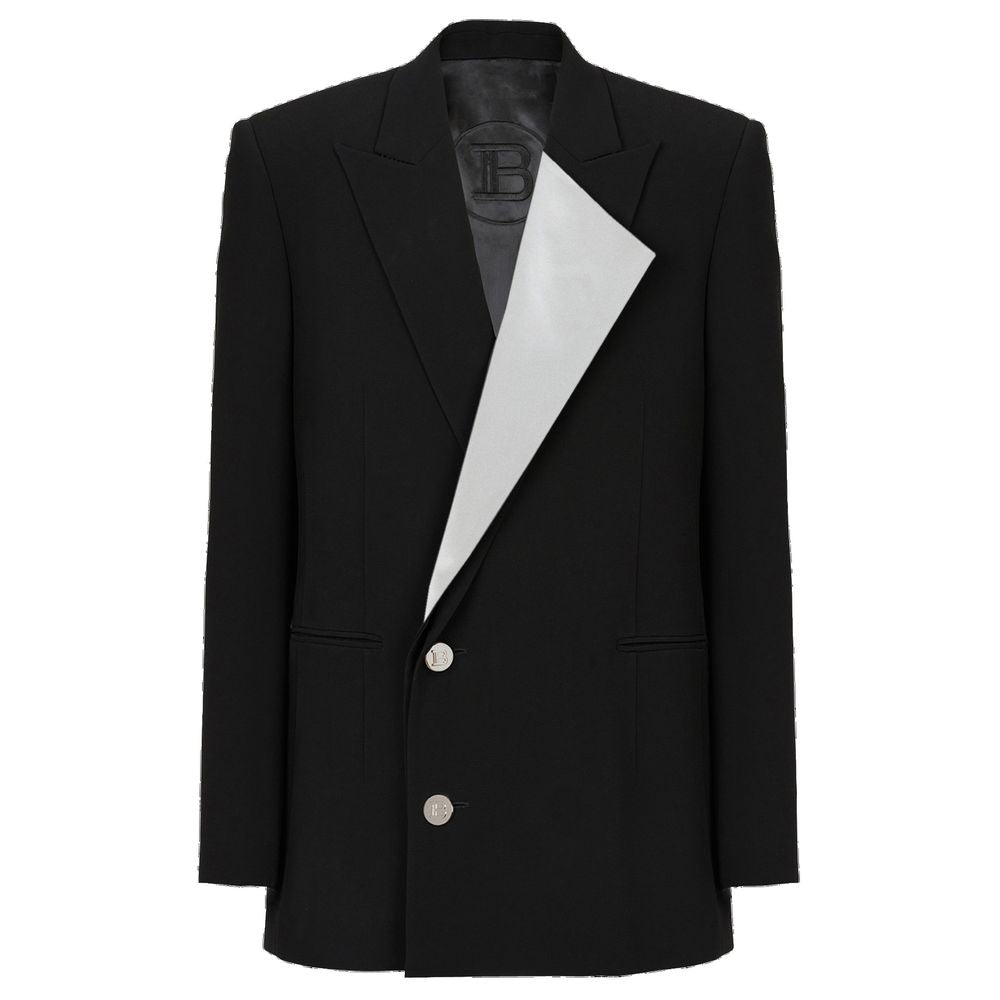 Balmain – Schwarzer Viskose-Blazer für Damen