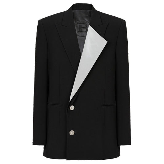 Balmain – Schwarzer Viskose-Blazer für Damen