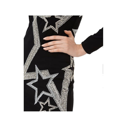 Balmain Schwarzes Viskosekleid