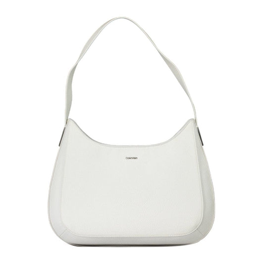 Calvin Klein Weiße Polyester Damen Handtasche