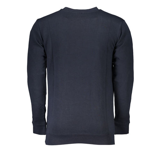 Cavalli Class Blue Cotton Men Sweater