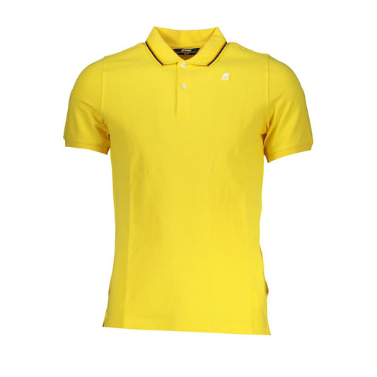 K-WAY – Poloshirt in Sonnengelb mit Kontrastdetails
