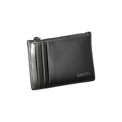 Calvin Klein Schwarze Lederbrieftasche