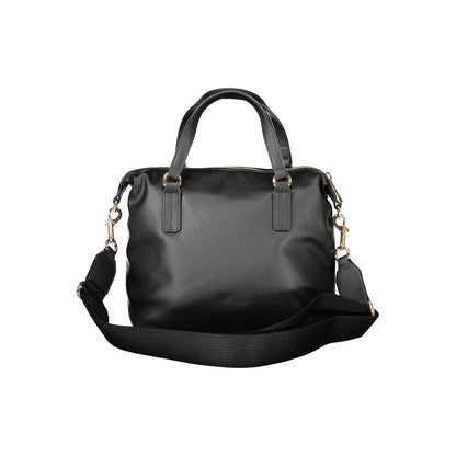 Tommy Hilfiger – Schwarze Polyester-Handtasche für Damen