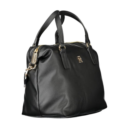 Tommy Hilfiger – Schwarze Polyester-Handtasche für Damen