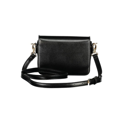 Mario Valentino Schwarze Polyethylen-Damenhandtasche