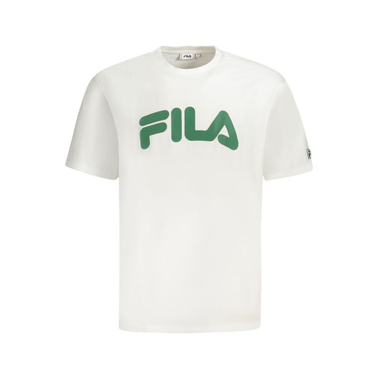 Fila – Weißes Baumwoll-T-Shirt für Herren