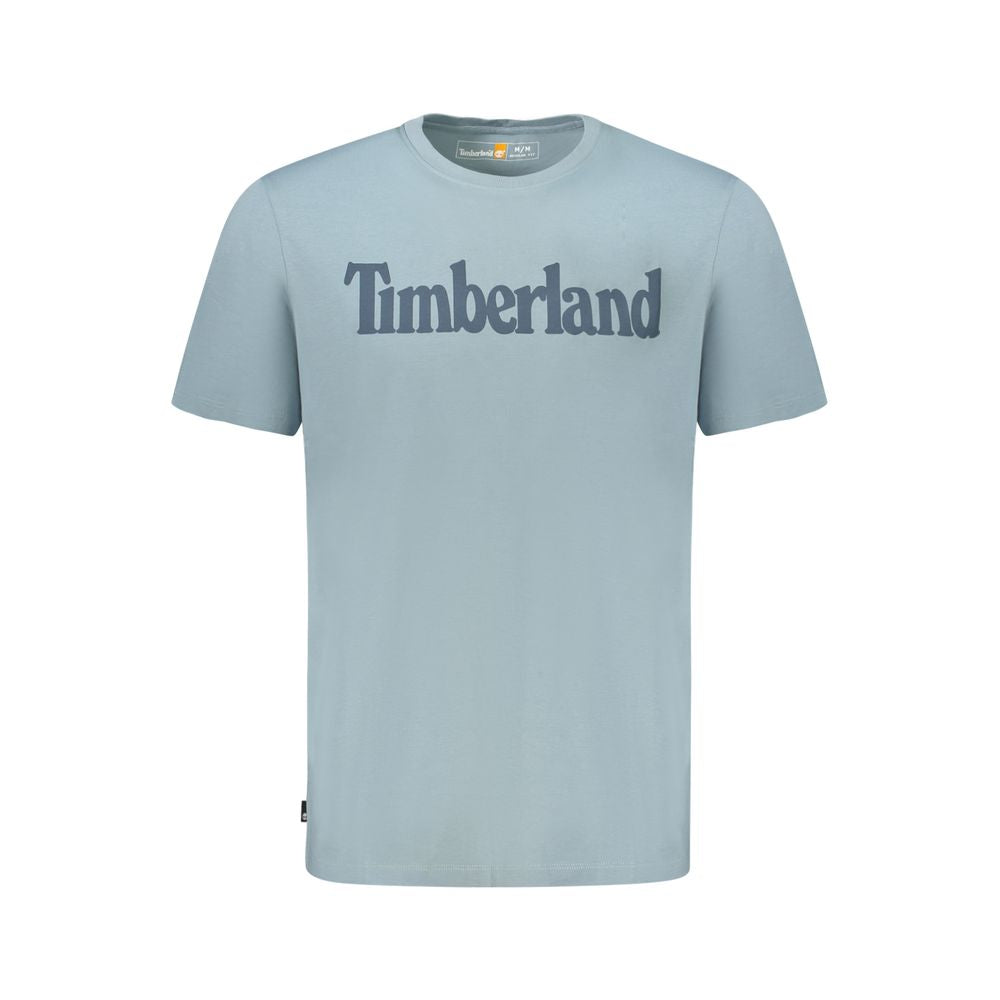 Timberland – Hellblaues T-Shirt aus Bio-Baumwolle für Herren