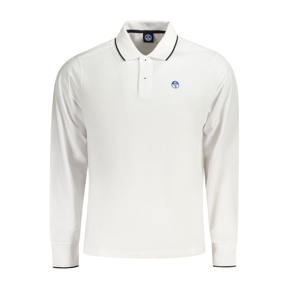 North Sails Herren-Poloshirt aus weißer Baumwolle