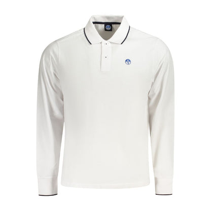 North Sails Herren-Poloshirt aus weißer Baumwolle