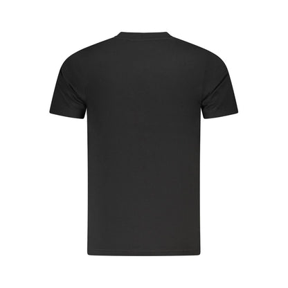 Cavalli Class Schwarzes Herren-T-Shirt aus Baumwolle