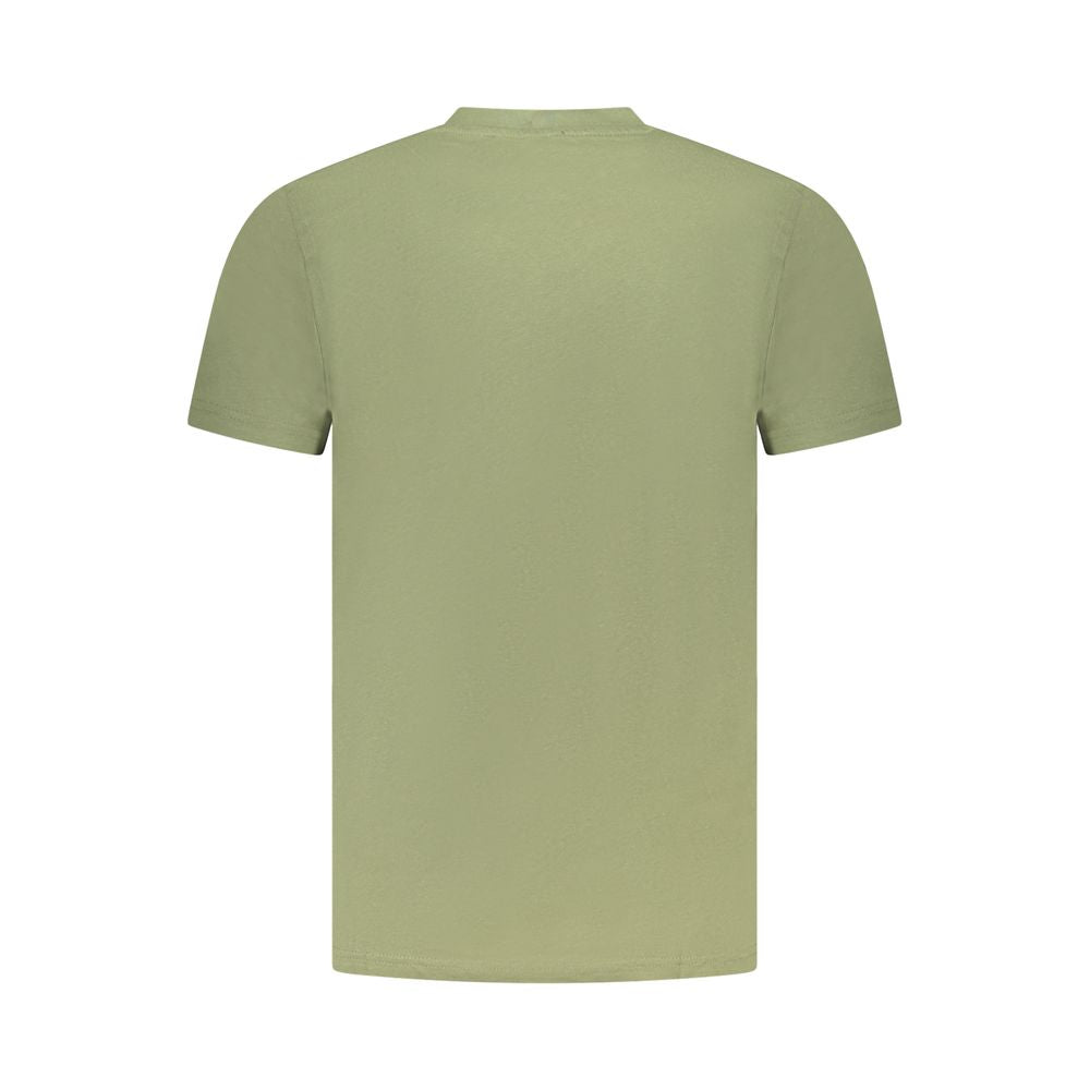 Cavalli Class Green Cotton Men T-Shirt