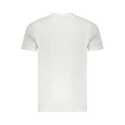Cavalli Class Weißes Herren-T-Shirt aus Baumwolle