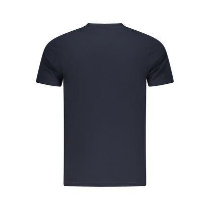 Cavalli Class Herren-T-Shirt aus blauer Baumwolle