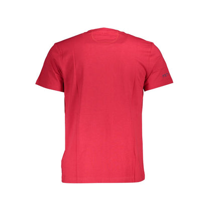 La Martina Rotes Herren-T-Shirt aus Baumwolle