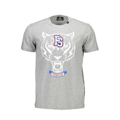 Plein Sport Braunes Baumwoll-T-Shirt für Herren