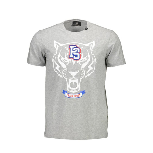 Plein Sport Braunes Baumwoll-T-Shirt für Herren