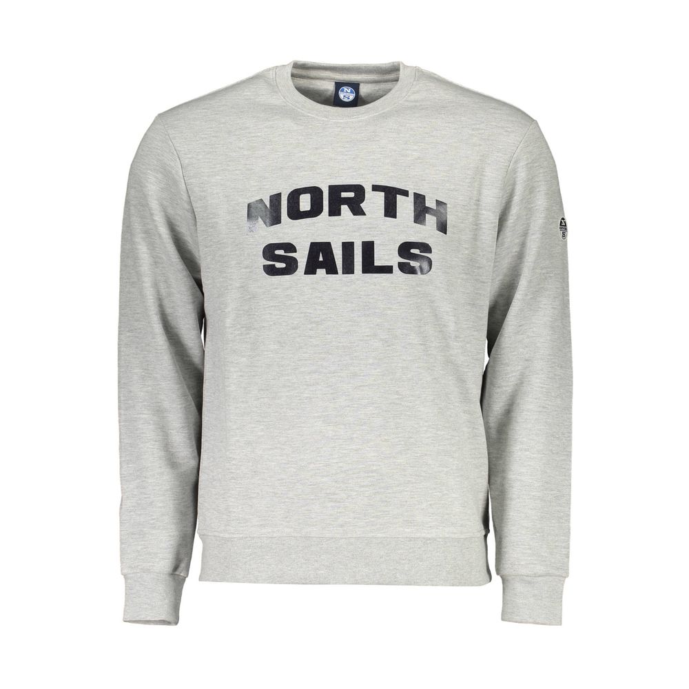 North Sails Grauer Baumwollpullover für Herren
