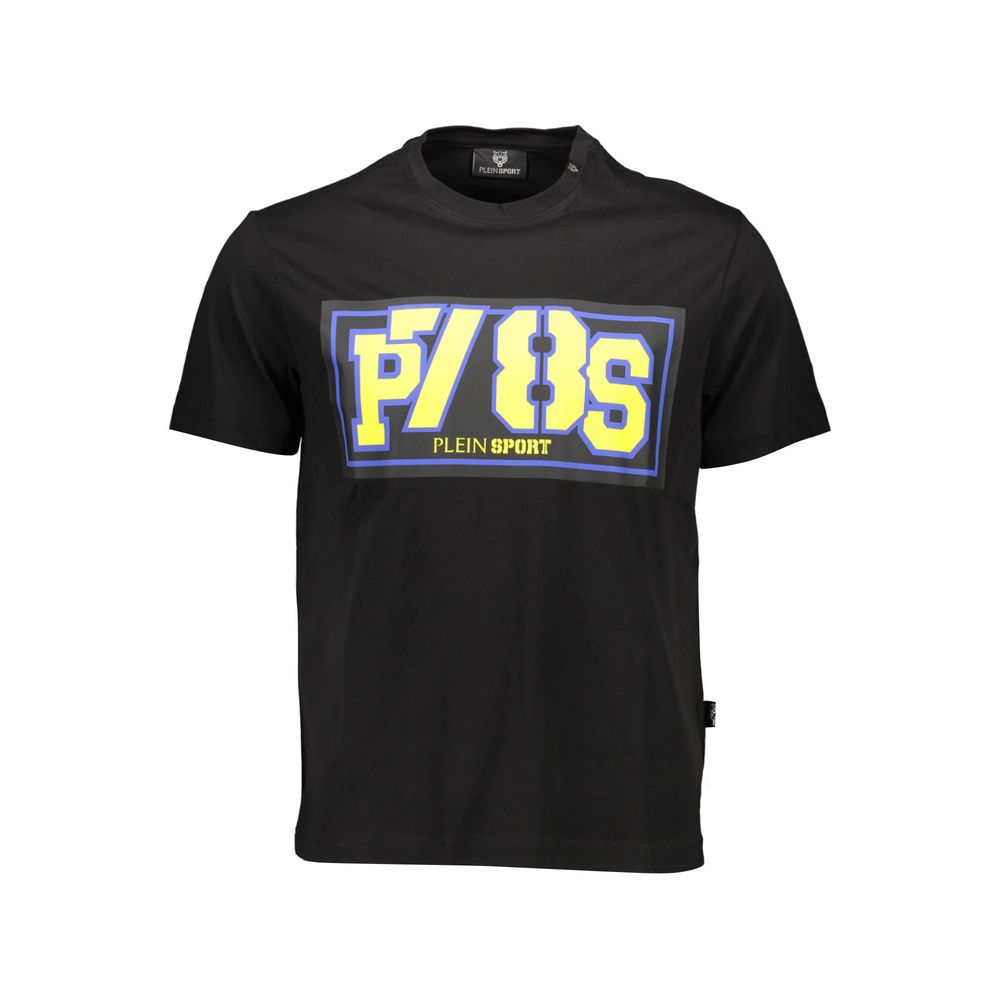 Plein Sport Schwarzes Baumwoll-T-Shirt für Herren