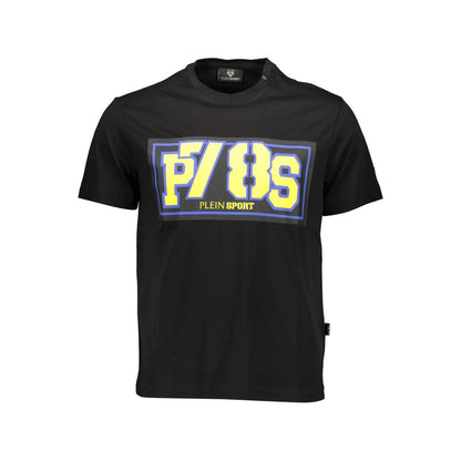 Plein Sport Schwarzes Baumwoll-T-Shirt für Herren