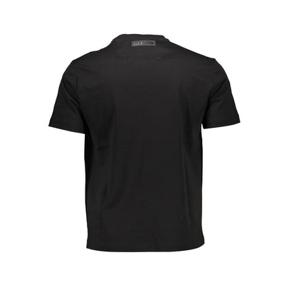 Plein Sport Schwarzes Baumwoll-T-Shirt für Herren