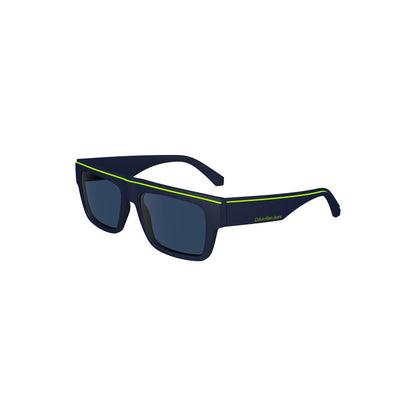 Calvin Klein Herren Sonnenbrille aus Kunststoff, Blau