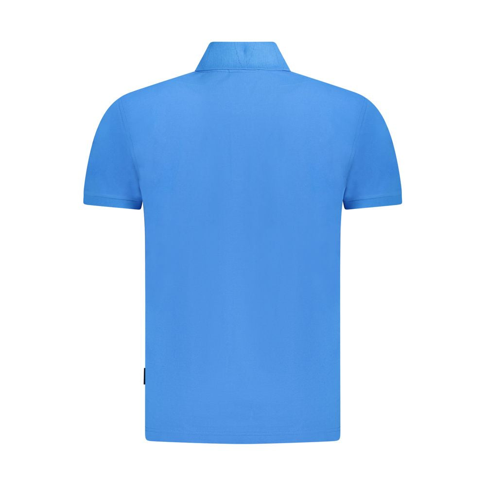Napapijri Blaues Herren-Poloshirt aus Baumwolle