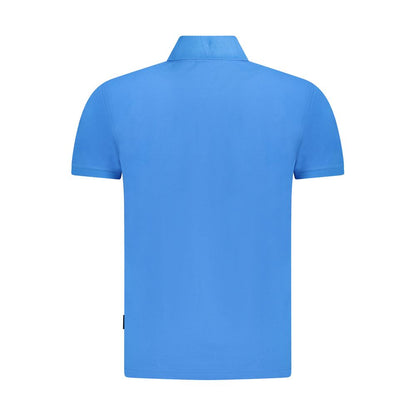 Napapijri Blaues Herren-Poloshirt aus Baumwolle