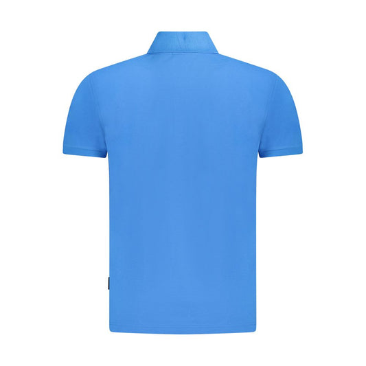 Napapijri Blaues Herren-Poloshirt aus Baumwolle