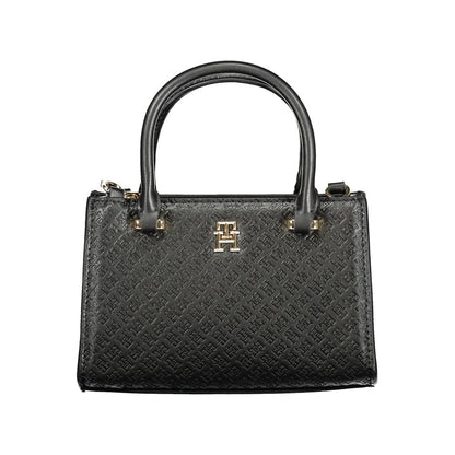 Tommy Hilfiger – Schwarze Polyethylen-Handtasche für Damen