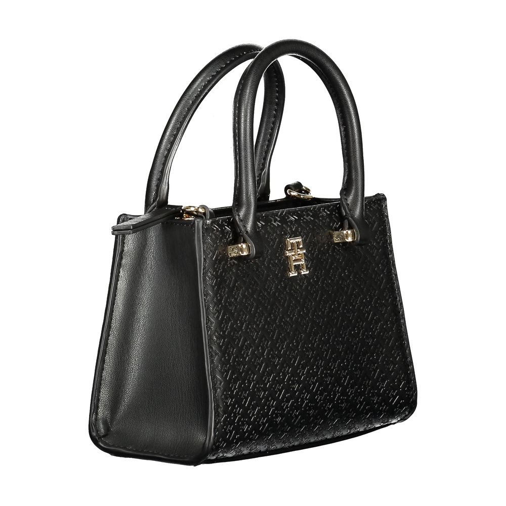 Tommy Hilfiger – Schwarze Polyethylen-Handtasche für Damen