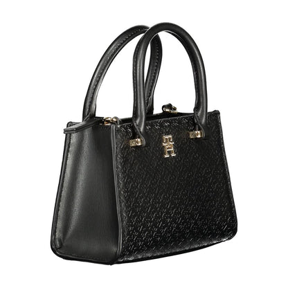 Tommy Hilfiger – Schwarze Polyethylen-Handtasche für Damen