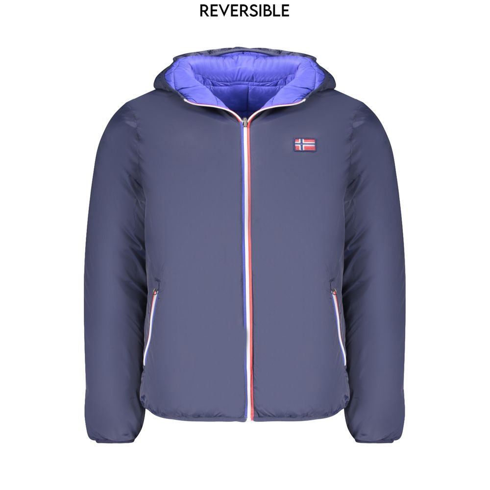 Norwegen 1963 Blaue Polyamid-Herrenjacke