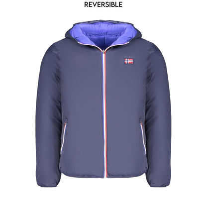 Norwegen 1963 Blaue Polyamid-Herrenjacke