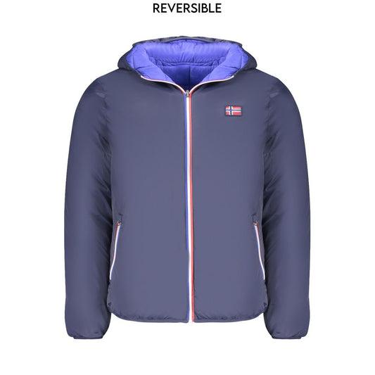 Norwegen 1963 Blaue Polyamid-Herrenjacke