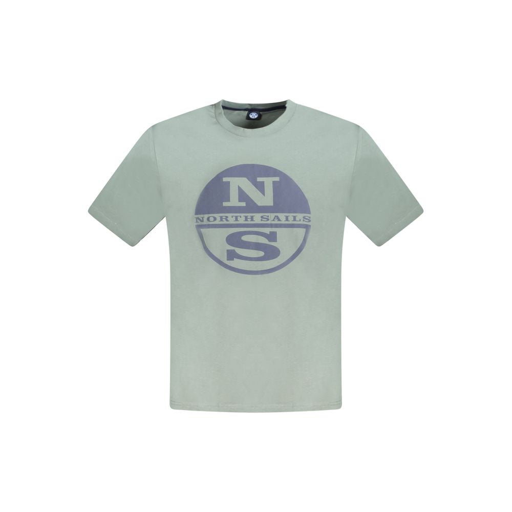North Sails Herren-T-Shirt aus grüner Baumwolle