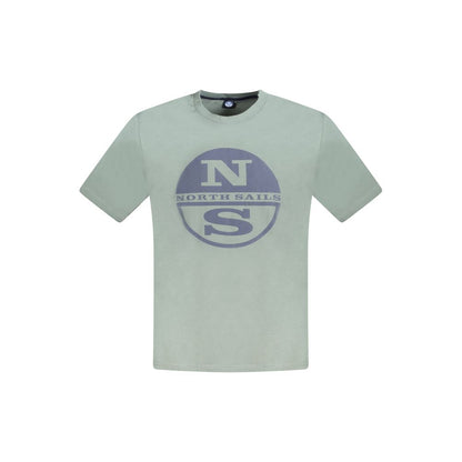 North Sails Herren-T-Shirt aus grüner Baumwolle