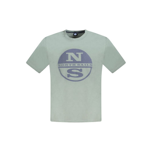 North Sails Herren-T-Shirt aus grüner Baumwolle